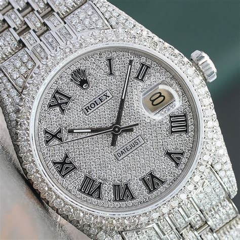 what type of diamonds does rolex use|Rolex 36mm Datejust with diamonds.